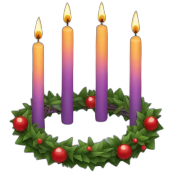 Advent wreath emoji