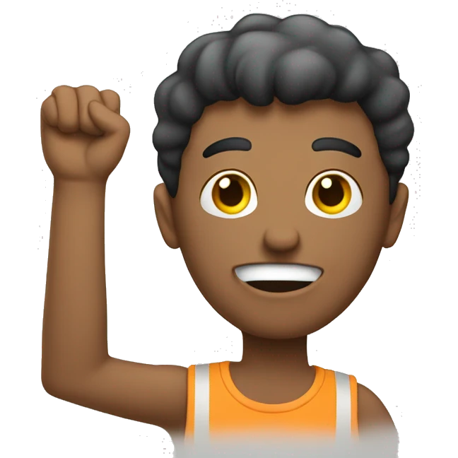 Guy holding “silly dumb” sign emoji