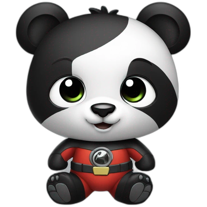 super hero panda emoji