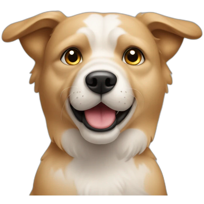 Hund der den mittel Finger zeigt emoji