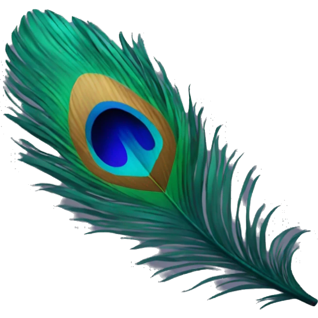 peacock feather emoji