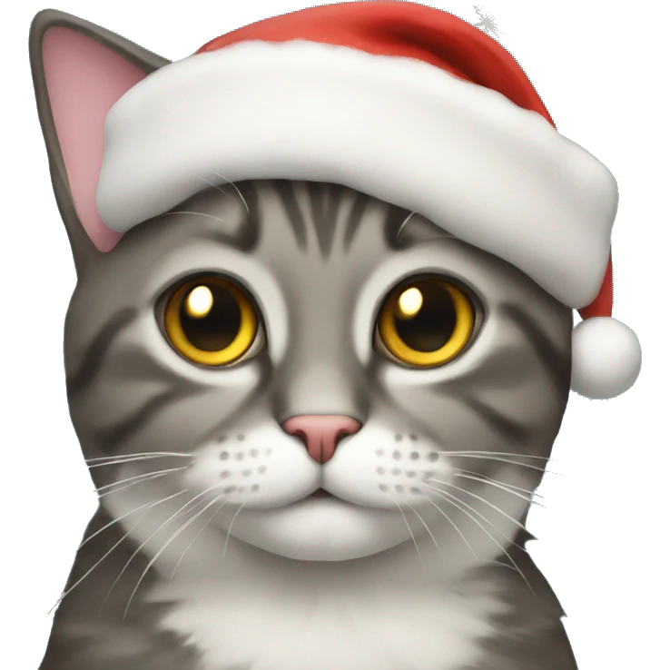 Christmas cat emoji