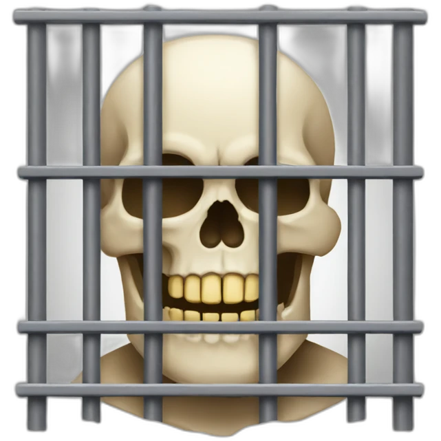 Skull jail emoji