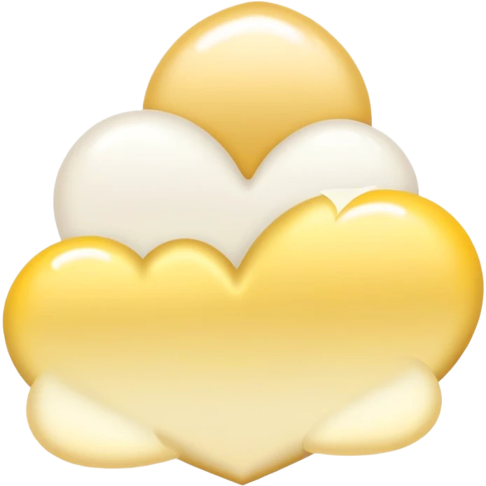 Romantic gold-yellow-white pastel lush gradients aesthetic emoji