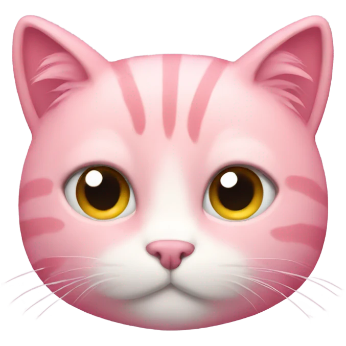 cozy pink cat emoji