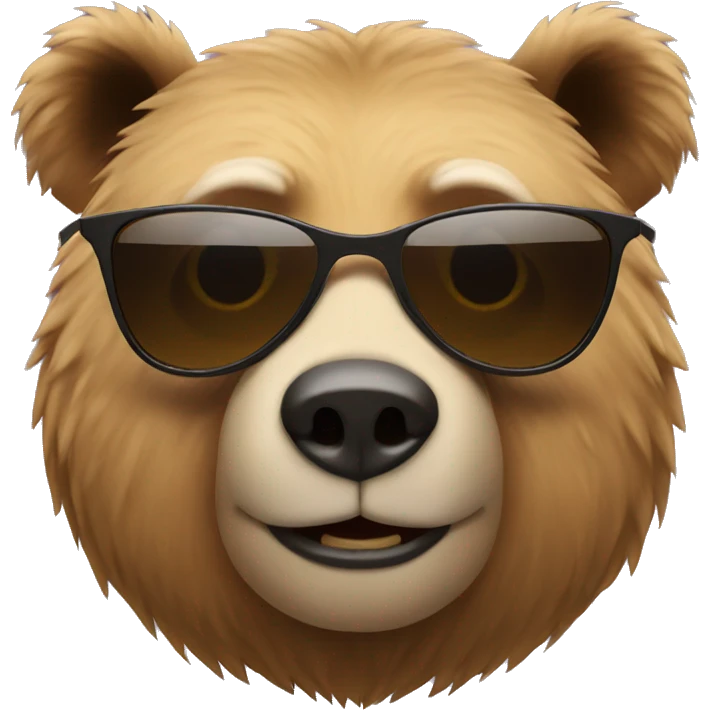 bear with sunglasses emoji