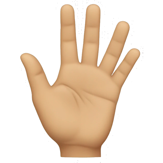 hands making the sign language for "more" emoji