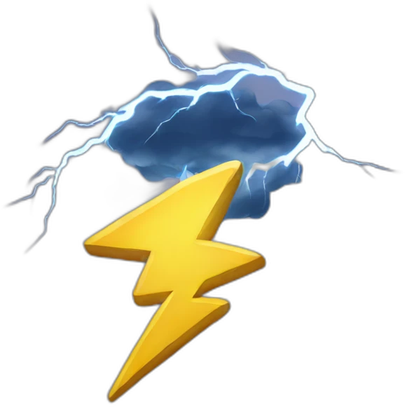 lightning emoji