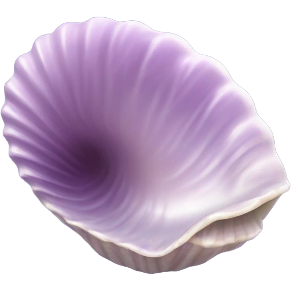 Light purple ocean shell  emoji