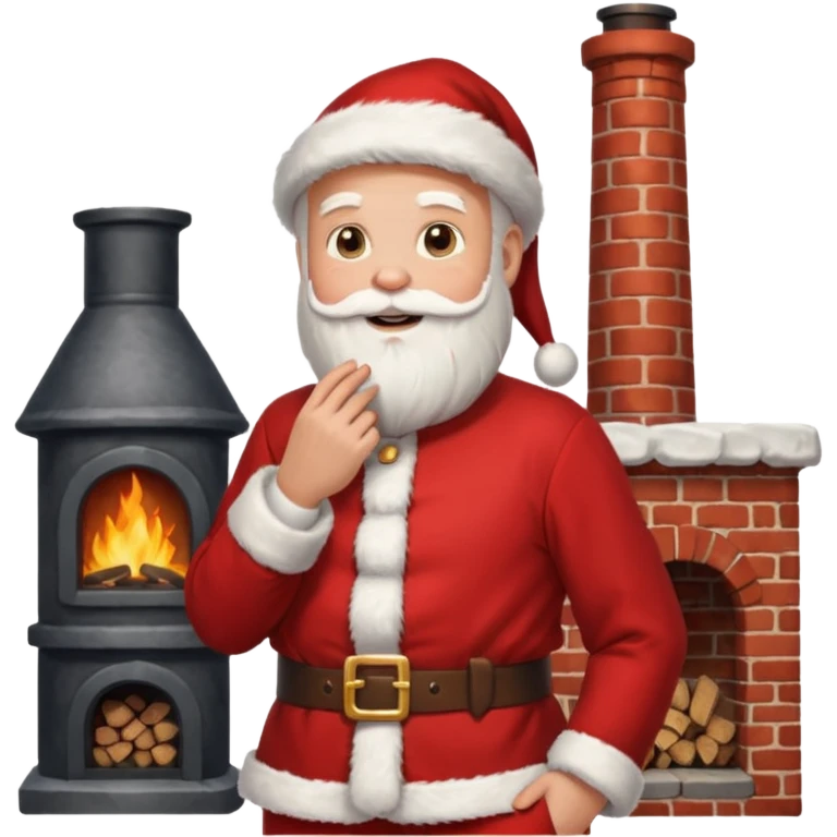 santa with chimney emoji
