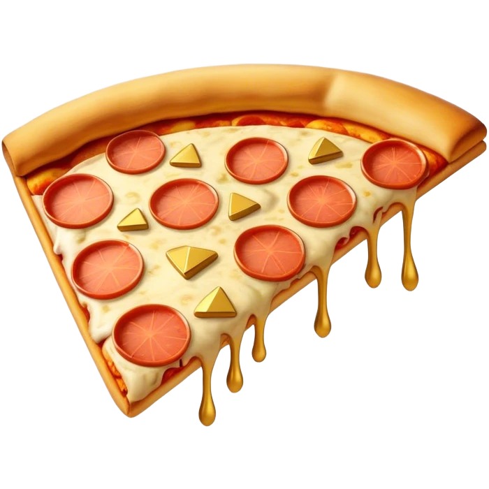 Pizza with gold bars emoji