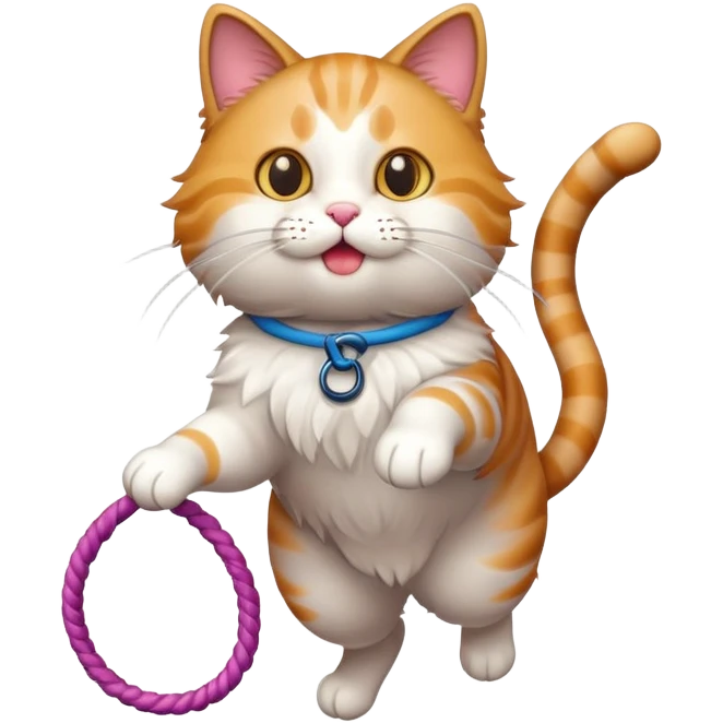 Cat jump roping  emoji