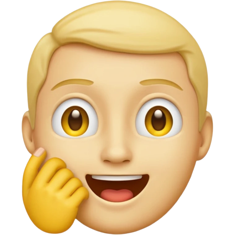 telling a secret yellow emoji emoji