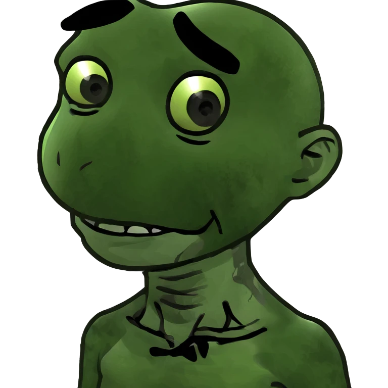 boy zombie teen with dark brown hair medium emoji