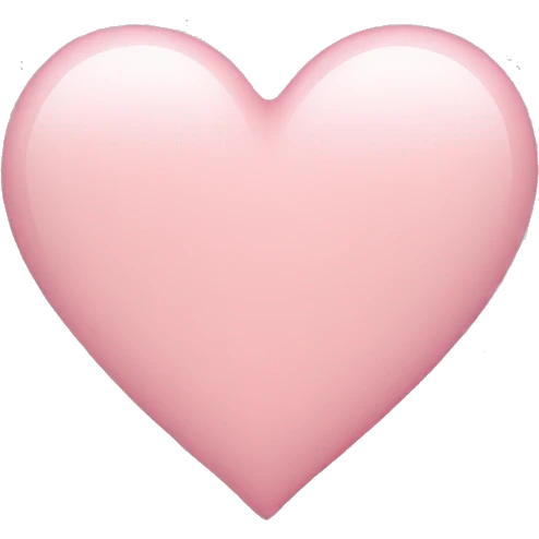 light pink heart emoji