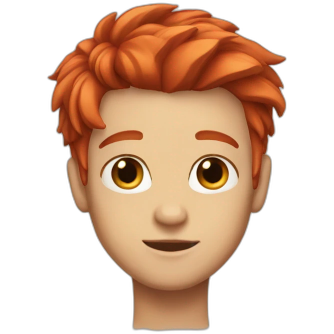 red hair OMG emoji