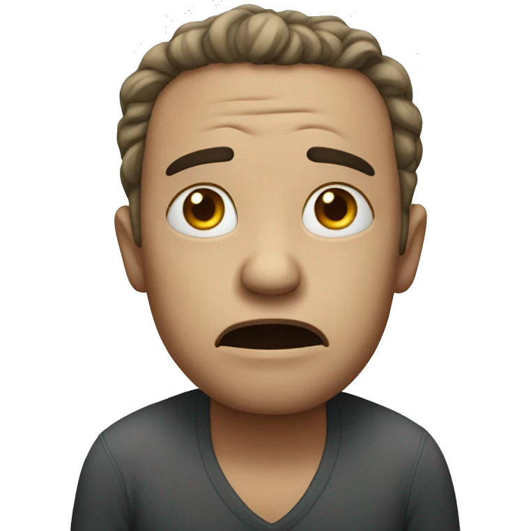 very pained person emoji