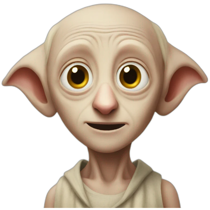 Dobby with a wig emoji