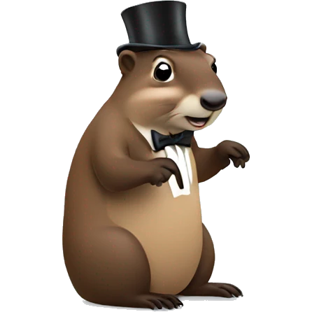 Pianist Groundhog  emoji