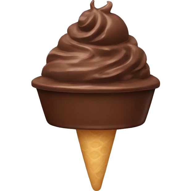 Chocolate Gelato emoji