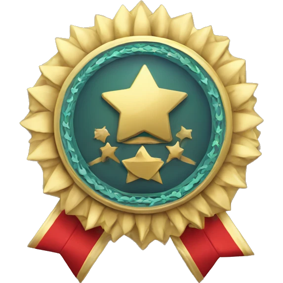 Award in the form of a badge emoji