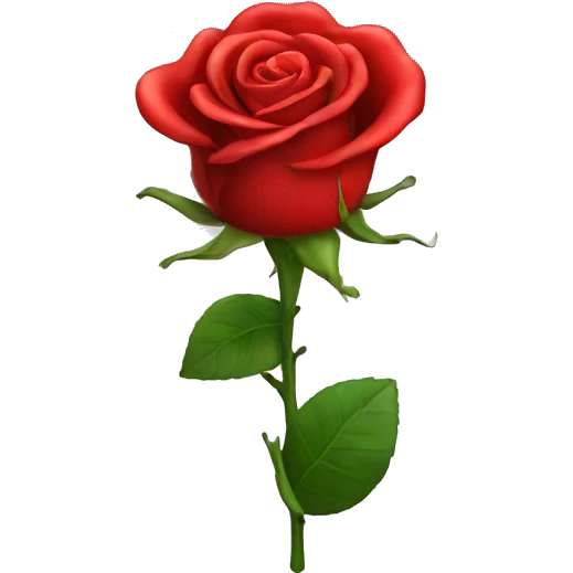 Red rose emoji