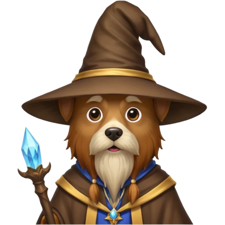 Dog wizard emoji