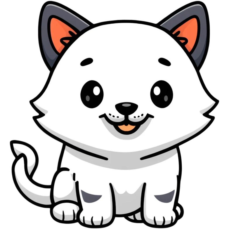 playful dog emoji