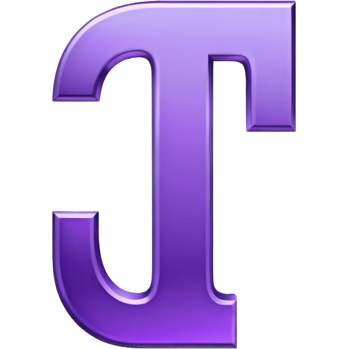 purple capital letter I alphabet emoji