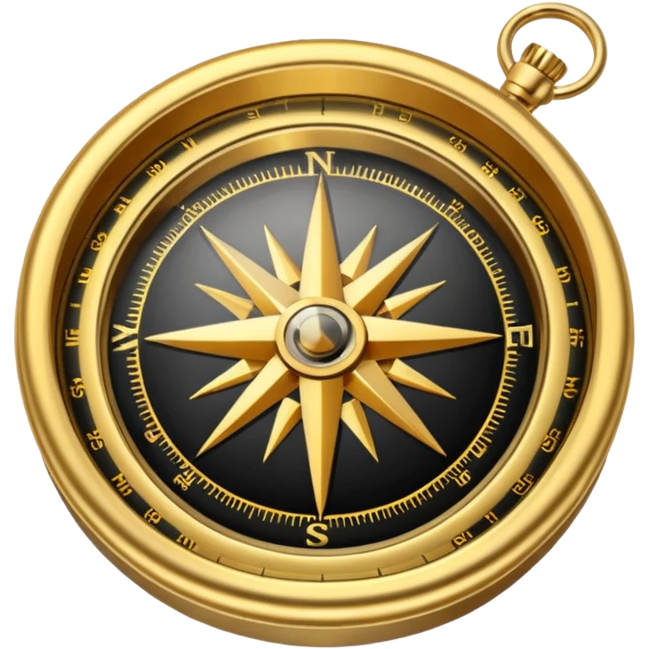 Kompass in gold emoji
