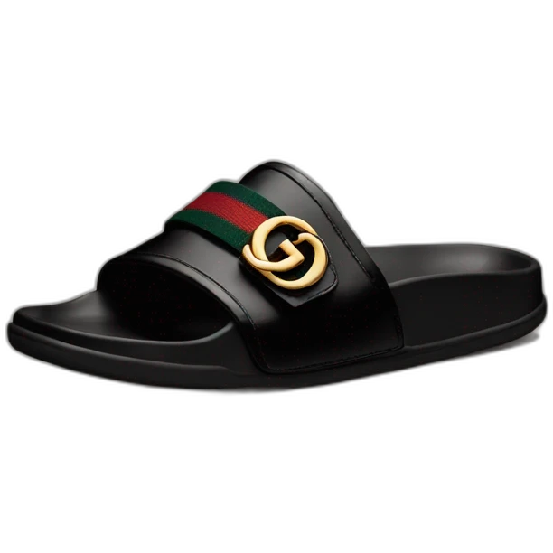 Black Gucci slide emoji