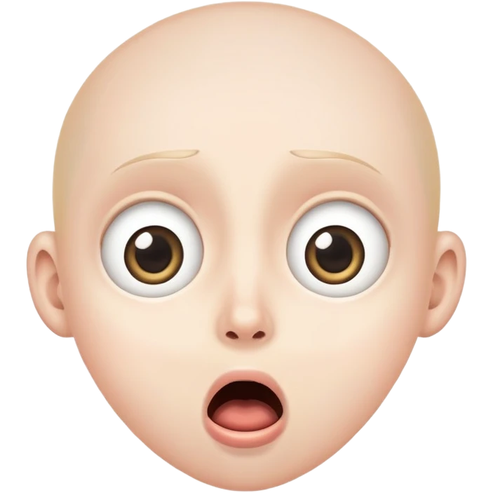 Surorised face emoji