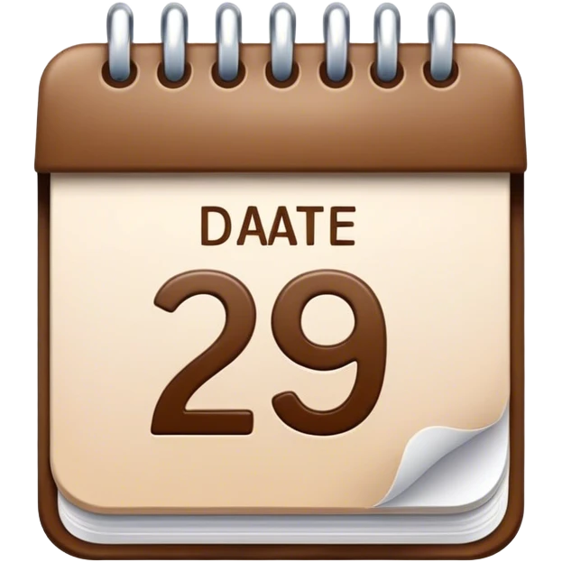 calendar emoji with umber 29 emoji
