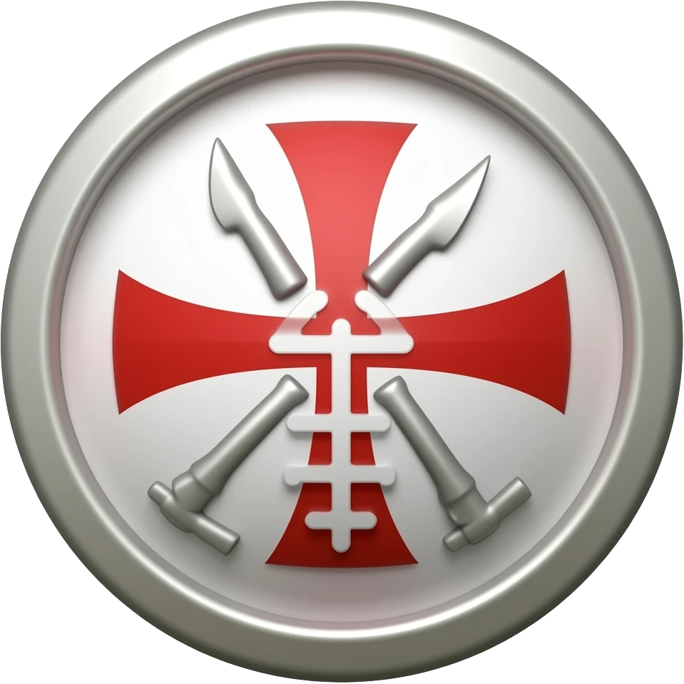 White templar cross emoji