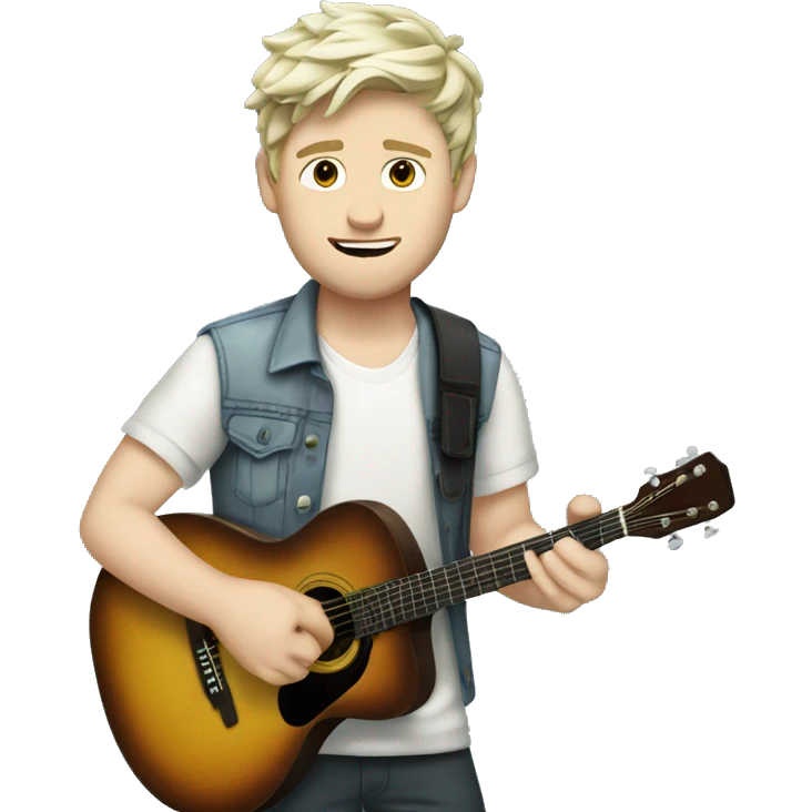 niall horan with gitaar emoji
