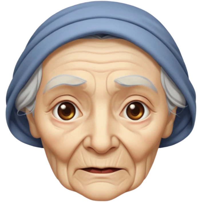 oldwoman, old age emoji