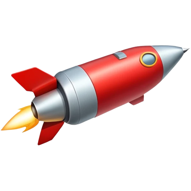 red rocket emoji