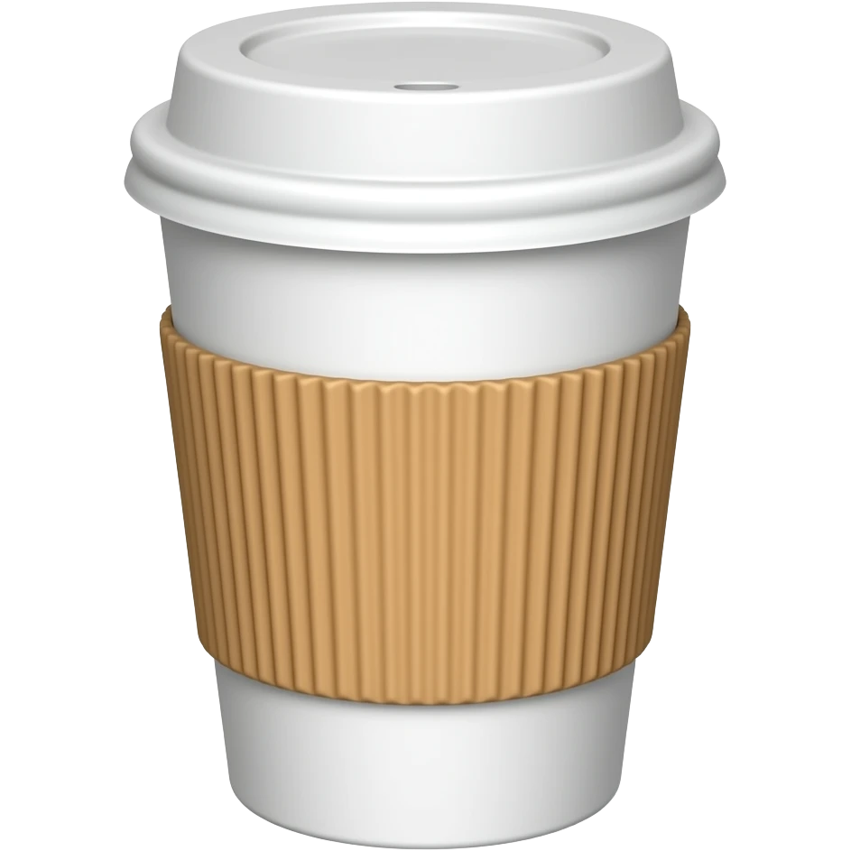 Hot coffee take away emoji