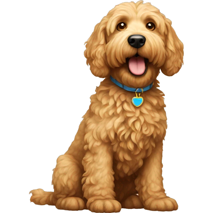 golden doodle dog emoji