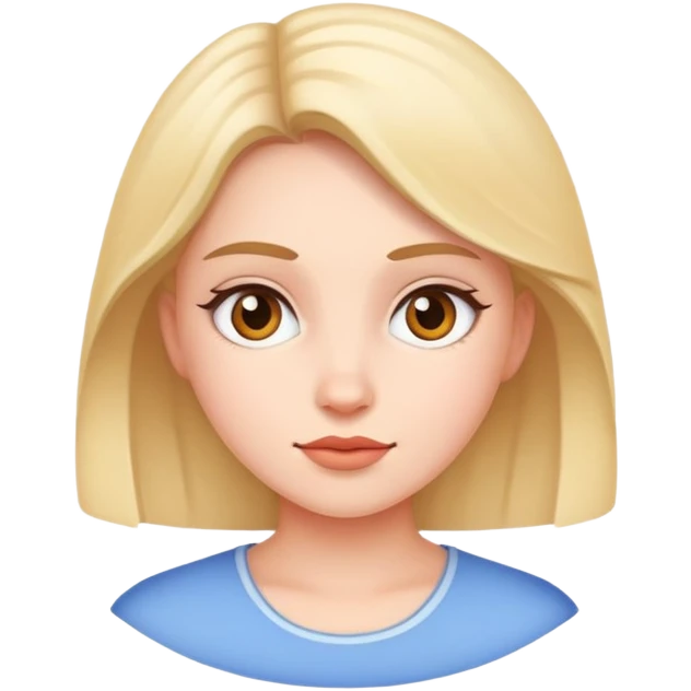 realistic portrait of girl emoji