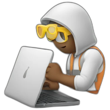 man working on a laptop emoji