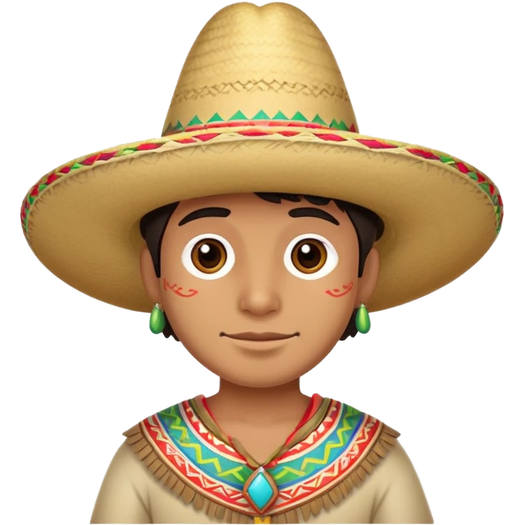 peruano con sombrero tradicional emoji