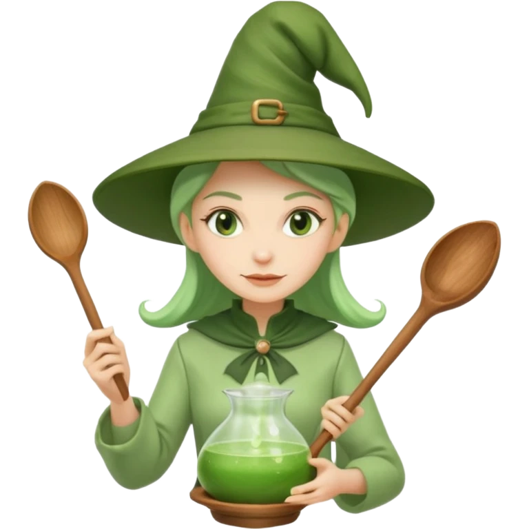 green witch cooking potion emoji