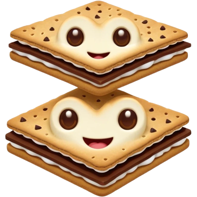 smores with eyes cute emoji
