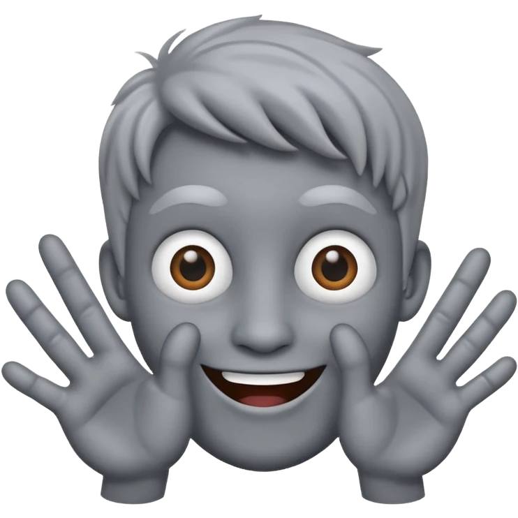 Create a cartoon-realistic Thing with exaggerated fingers & playful personality. emoji