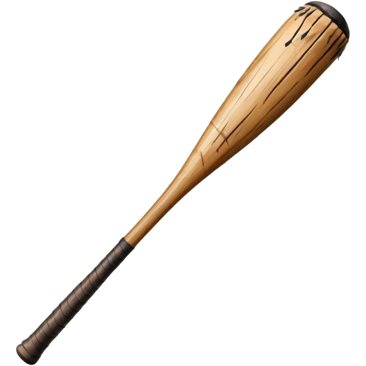baseball bat with nails poking out from the bat from stranger things emoji