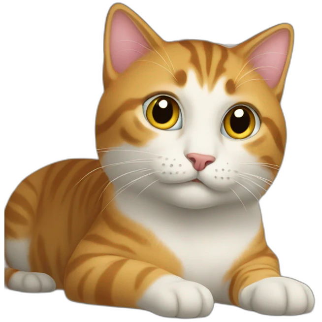 Cat under a table emoji