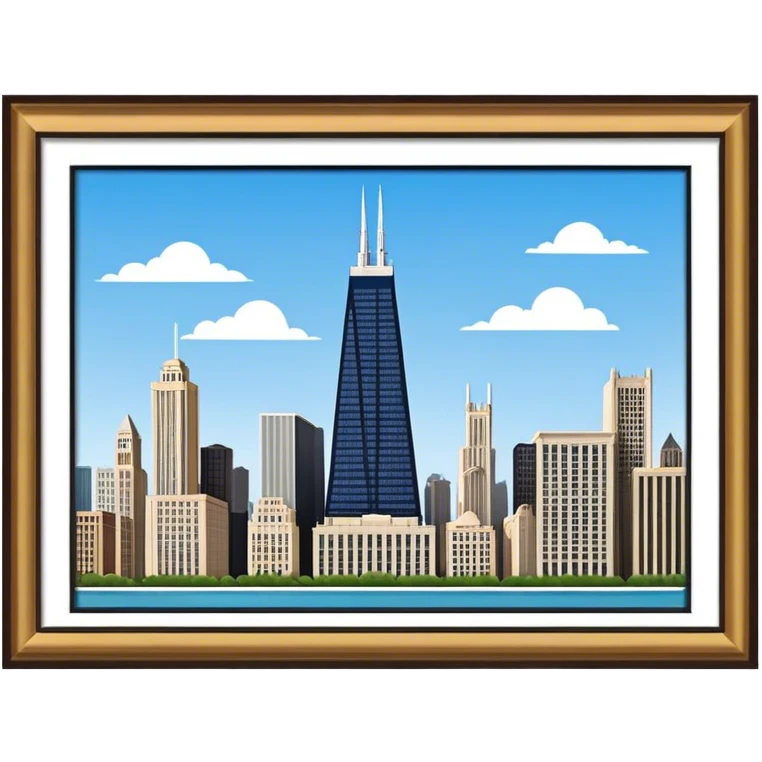 John Hancock building Chicago emoji