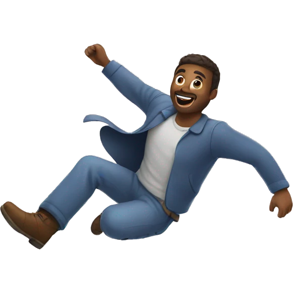 Man flying in Sky emoji