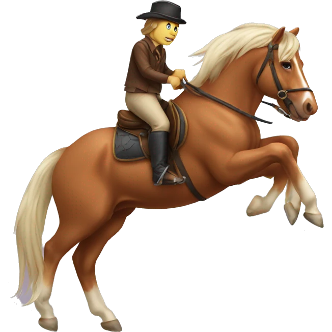 cat riding horse emoji